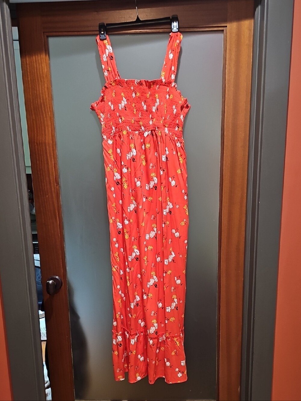 Isabel Maternity by Ingrid & Isabel Coral Floral Maxi Dress